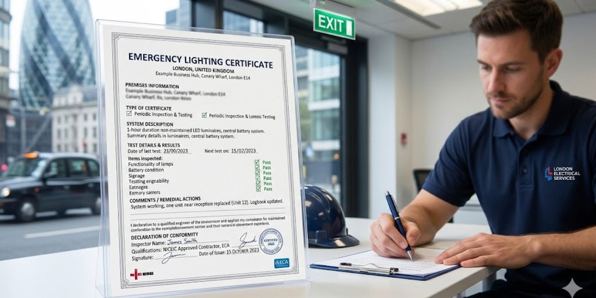 Emergency Lighting Certificate in London Ensuring Safety & Compliance for Your Property